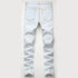 Fashion Mid Waisted Jeans Men's Ripped Jeans Denim Pants
